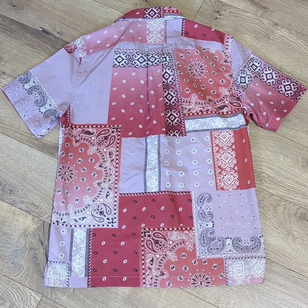 Todd Snyder + Albiate Bandana Motif Mens Shirt Size Medium - Picture 2 of 9